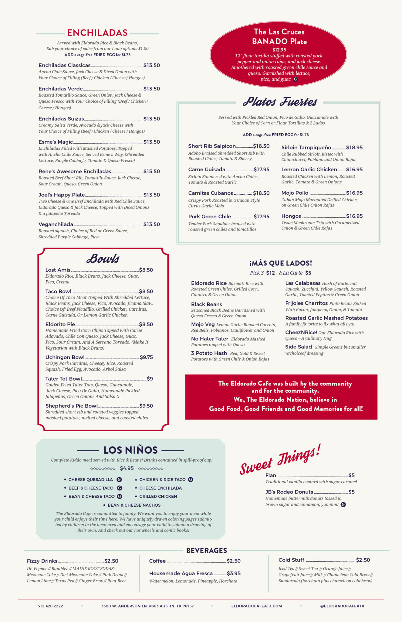 Menus – Eldorado